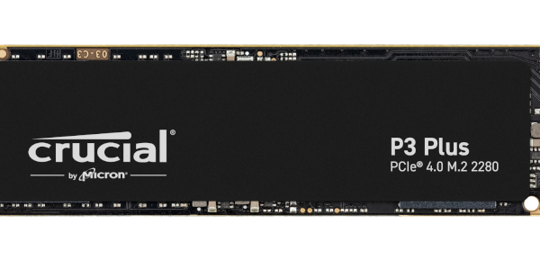 Crucial P3 Plus 500GB M.2 NVMe 3D NAND SSD