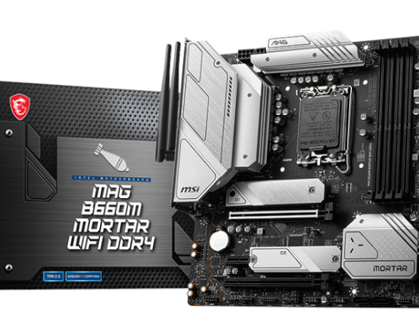 MSI MAG B660M Mortar WIFI DDR4 Intel LGA1700 mATX Gaming Motherboard
