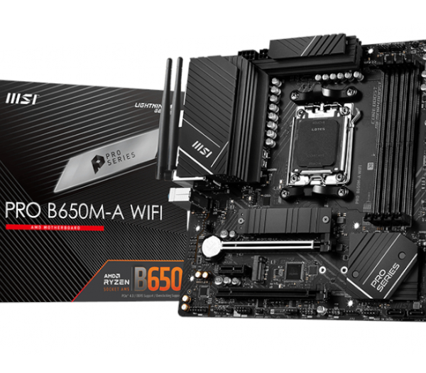 MSI PRO B650M AMD AM5 mATX Gaming Motherboard