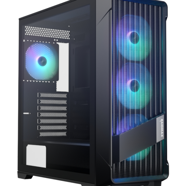 Raidmax X603TBF ATX type-C 41cm VGA ARGB Mid-Tower Gaming Chassis – Black