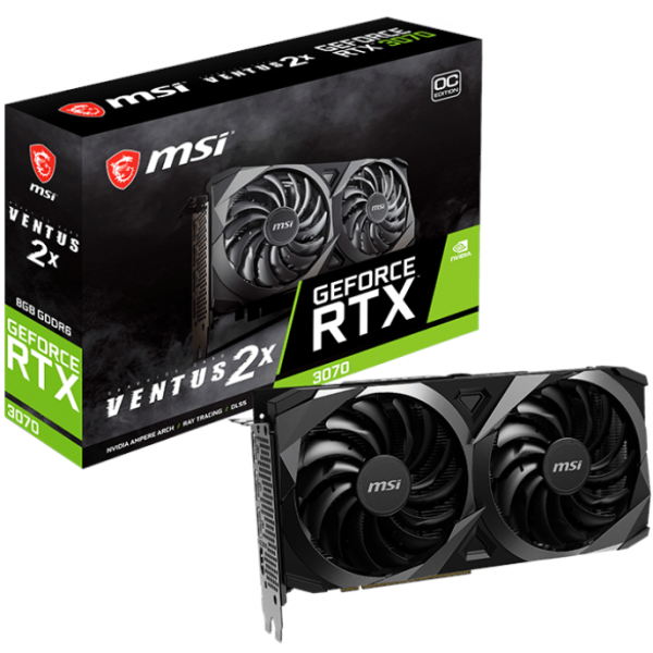 RTX 3070 Ventus 2X OC 8GB LHR GDDR6 256-BIT Graphics Card