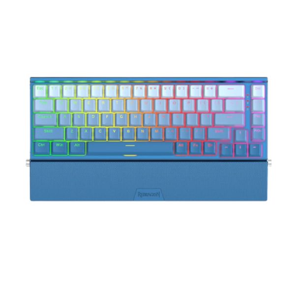 REDRAGON Shaco 68Key Grey|White KeyCap RGB Red Switch Gaming Mechanical Keyboard – White|Grey