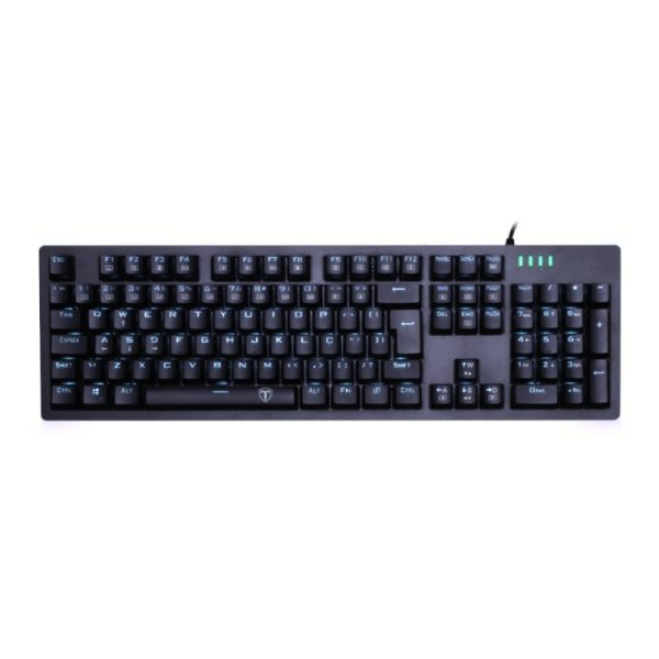 T-Dagger Bermuda Blue-Ice LED Backlit|150cm Cable|104 Key|Mechanical Keyboard – Black
