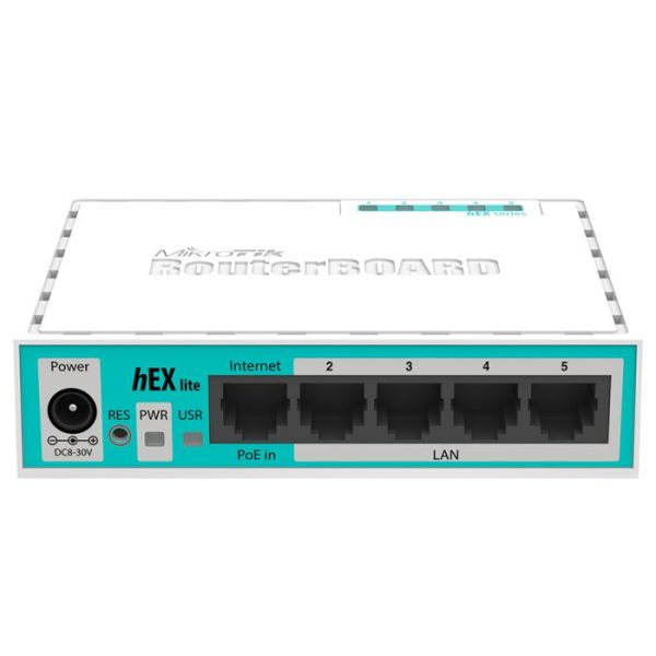 MikroTik hEX Lite 5 Port Ethernet Desktop Router | RB750r2