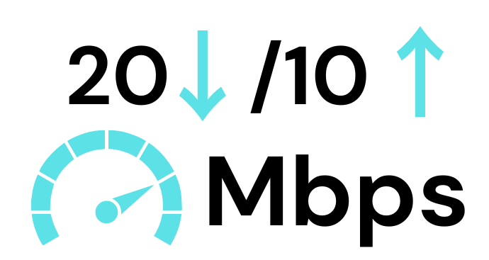 Evotel 20-10 Mbps